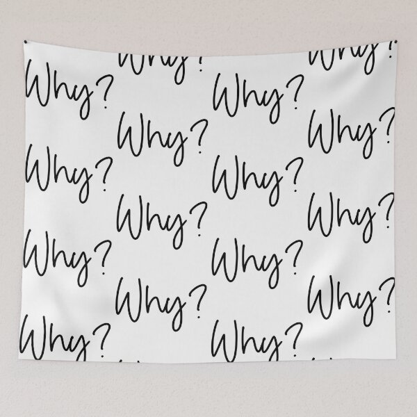 Item preview, Why? Question design designed and sold by Lupappdesigns.