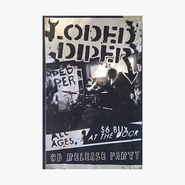 Rodrick’s Loded Diper Concert Poster Photographic Print
