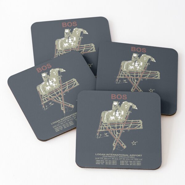 Item preview, Arte del aeropuerto internacional BOS Boston Logan designed and sold by RealPilotDesign.