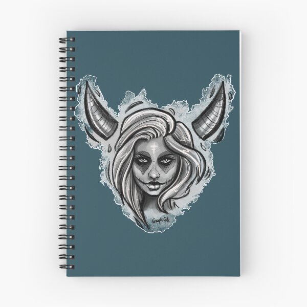 Item preview, DARK EVIL DEMON GIRL (Black and White) designed and sold by GraphiCatz.