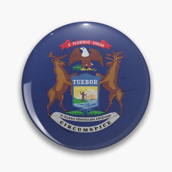 Item preview, Michigan Flag Wall  designed and sold by TRowanDesign.