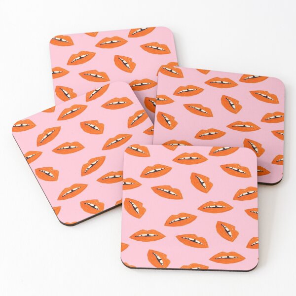 Item preview, lips pink background designed and sold by Kaity Lee.