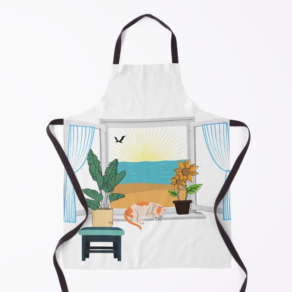 Item preview, Seaside View Through an Open Window designed and sold by designlee.