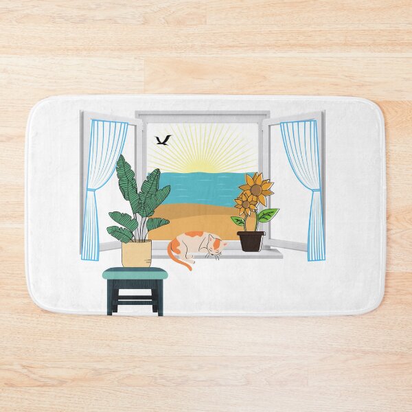 Item preview, Seaside View Through an Open Window designed and sold by designlee.
