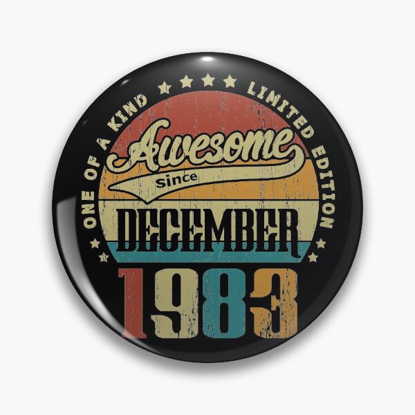 Item preview, Vintage December 1983 One Of A Kind Awesome Since December 1983 37th Birthday Gift 37 Years Old designed and sold by Takatv.