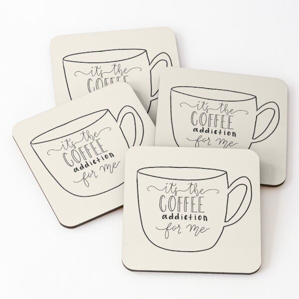 Item preview, It’s the Coffee Addiction for me Handlettering  designed and sold by Shelby MacAnanny.