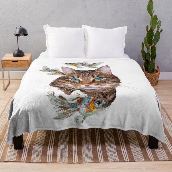 Item preview, Cat and fish designed and sold by obscurite.