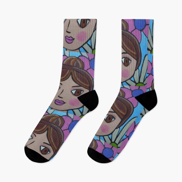Item preview, Pink and Blue Pops of Spring designed and sold by Debby Haskard-Strauss.