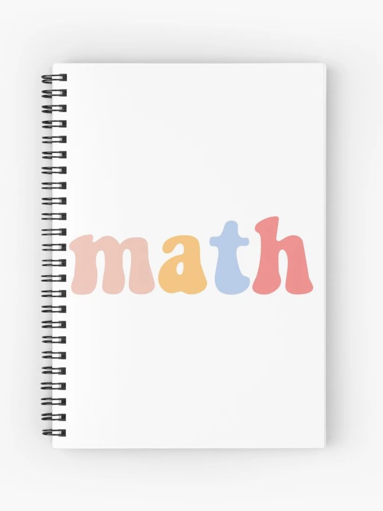 Math Is Math Spiral Notebook for Sale by Llamahandz