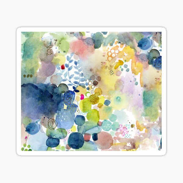 Abstract watercolor Sticker