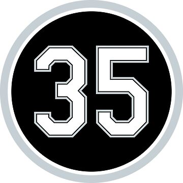 Frank Thomas #35 Jersey Number Art Board Print for Sale by StickBall