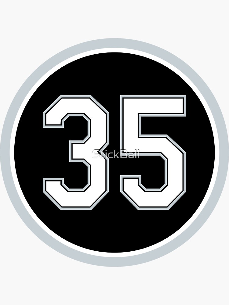 Frank Thomas #35 Jersey Number Sticker for Sale by StickBall