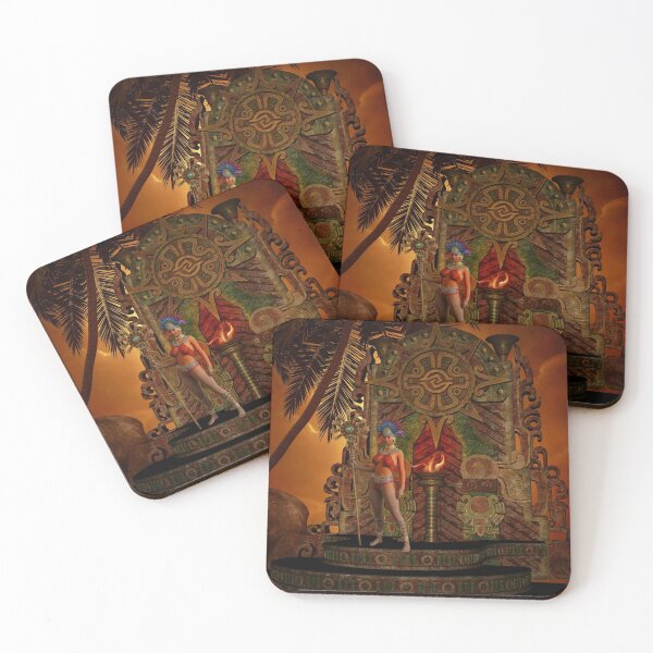 Item preview, Fantasy maya temple in the sunset designed and sold by nicky2342.