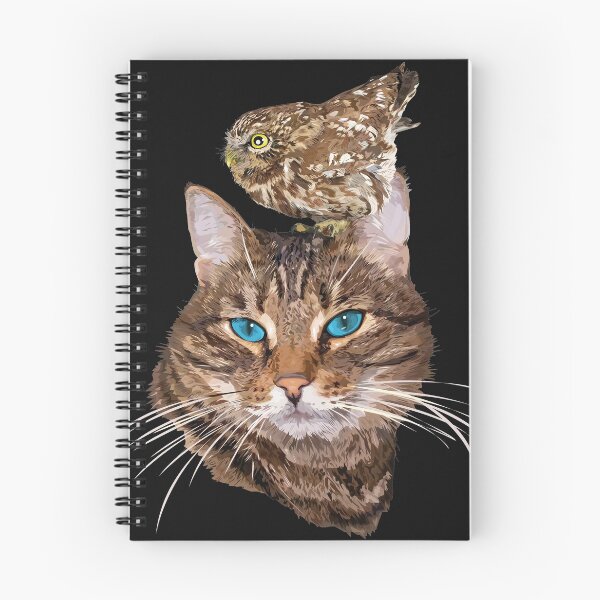 Item preview, Cat and owl designed and sold by obscurite.