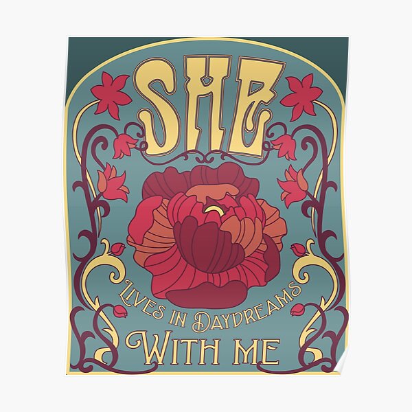 SHE Lives in Daydreams (Wonderland) Poster