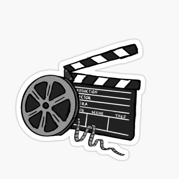 Cross Movie Film Reel Cut Out Wall Decal