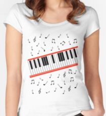 Beat It Piano Women's Fitted Scoop T-Shirt