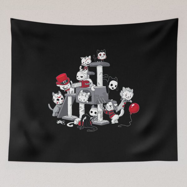 Item preview, Cat horror movie characters playground designed and sold by KarlsWatkins.