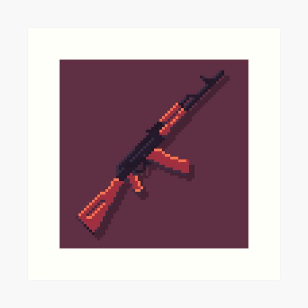 Pixel Art Rifle Gun Graphic by Muhammad Rizky Klinsman · Creative Fabrica