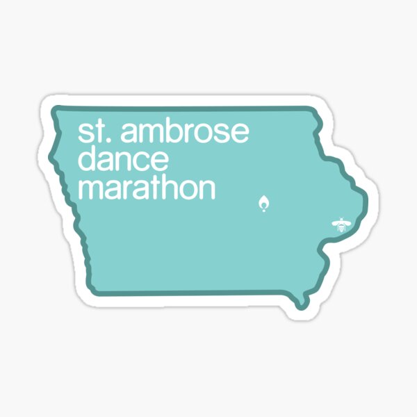 SAU DM Map of Iowa Sticker