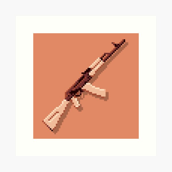 Pixel Art Rifle Gun Graphic by Muhammad Rizky Klinsman · Creative Fabrica