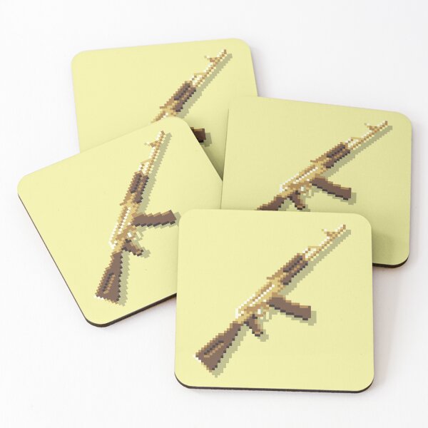 Item preview, AK-74 5.45x39 Pixel Art on Golden Palette designed and sold by pixelbrian.
