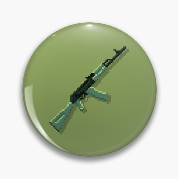 Item preview, AK-74 5.45x39 Pixel Art on Retro Army Palette  designed and sold by pixelbrian.