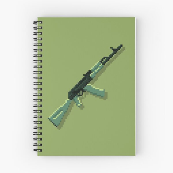 Item preview, AK-74 5.45x39 Pixel Art on Retro Army Palette  designed and sold by pixelbrian.