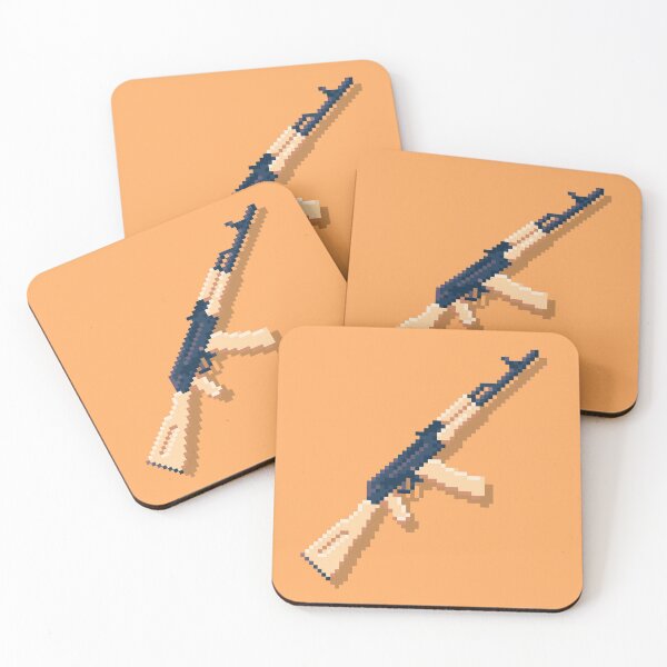 Item preview, AK-74 5.45x39 Pixel Art on Sandy Palette designed and sold by pixelbrian.