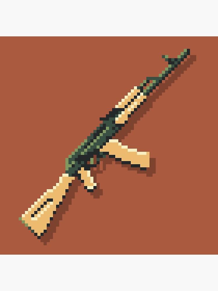 AK-74 5.45x39 Pixel Art on Stormy Palette