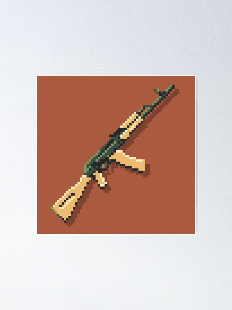 AK-74 5.45x39 Pixel Art on Stormy Palette
