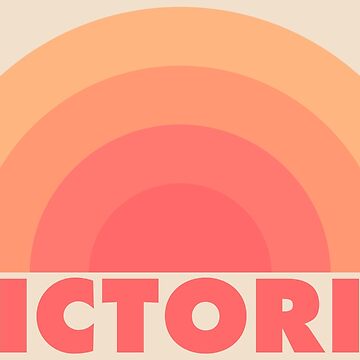 Artwork thumbnail, Victoria Retro Orange by modeoftravel