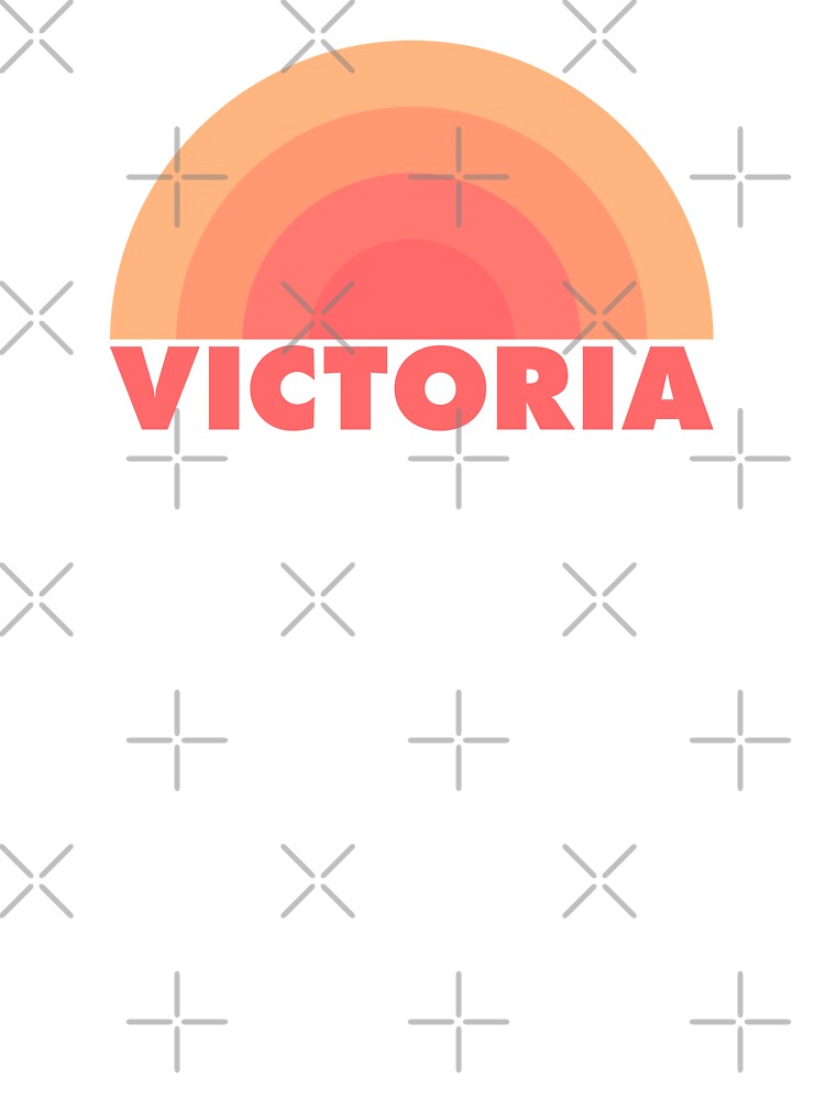 Thumbnail 2 of 2, Kids T-Shirt, Victoria Retro Orange designed and sold by modeoftravel.