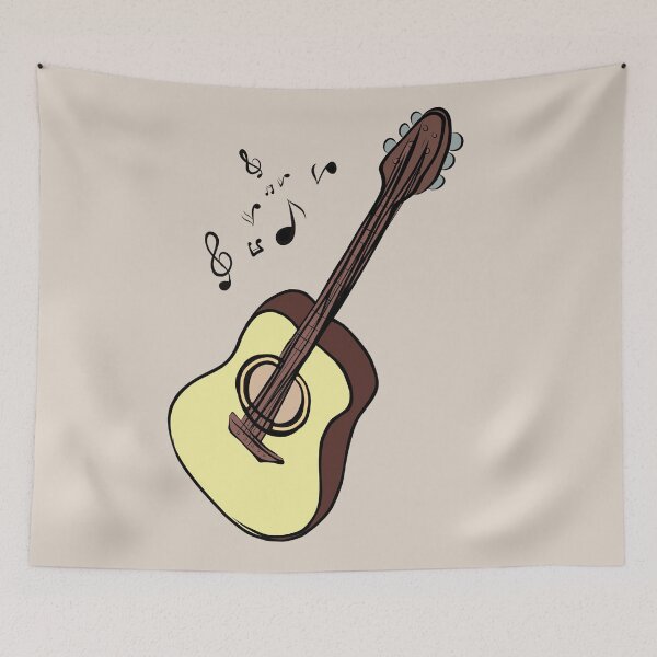 Item preview, Simple acoustic guitar  designed and sold by Mermaidssparkle.