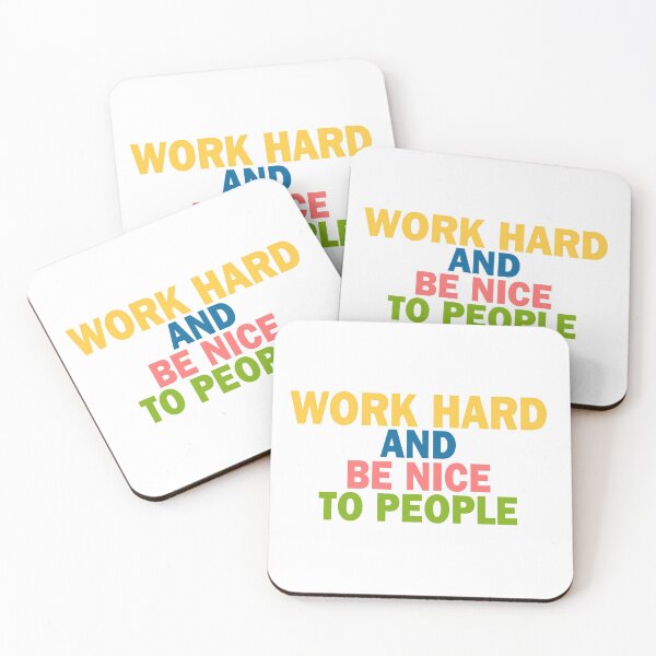 Item preview, Work Hard and be Nice to People, Perfect Gift designed and sold by murad2020.