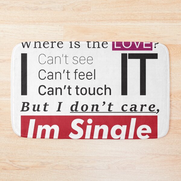 Item preview, I'm single designed and sold by Jacki Vu.