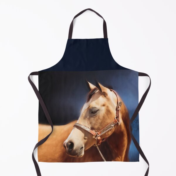Item preview, Golden Buckskin Quarter horse on Blue designed and sold by Michelle Wrighton.