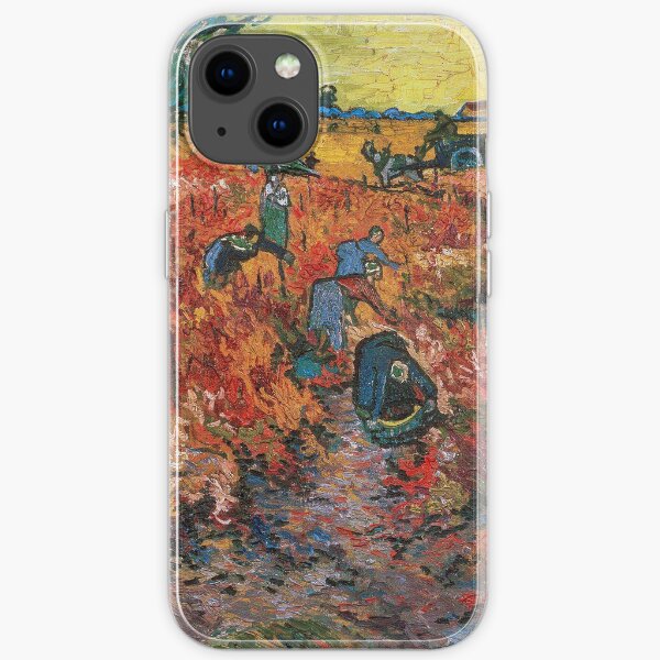 The Red Vineyards near Arles by Vincent van Gogh iPhone Soft Case