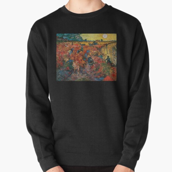 The Red Vineyards near Arles by Vincent van Gogh Pullover Sweatshirt