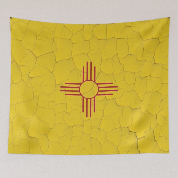 Item preview, New Mexico Flag Grunge Wall designed and sold by TRowanDesign.