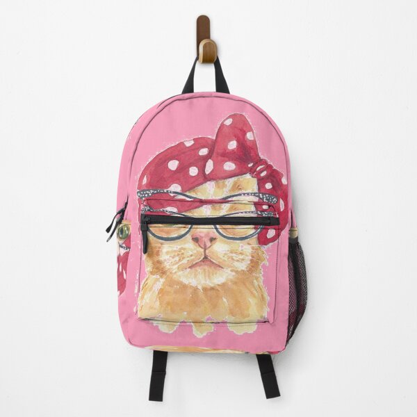 Item preview, Cat Wearing Eyeglasses Illustration designed and sold by KawaiiGlobal.