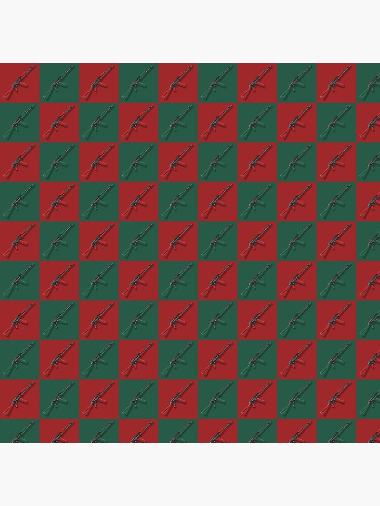 Christmas Retro Red Green Plaid Luggage Cover