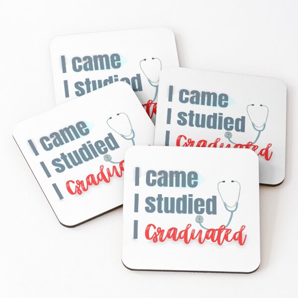 Item preview, I Came I Studied I Graduated - Red designed and sold by mhicks23.