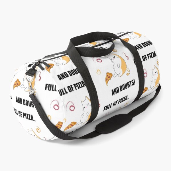 Item preview, Full of pizza and doubts, fat chonky cute cat eating pizza slices a lot  designed and sold by SGS-.