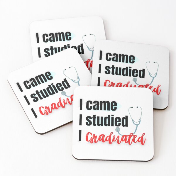 Item preview, I Came I Studied I Graduated - Red and Black designed and sold by mhicks23.