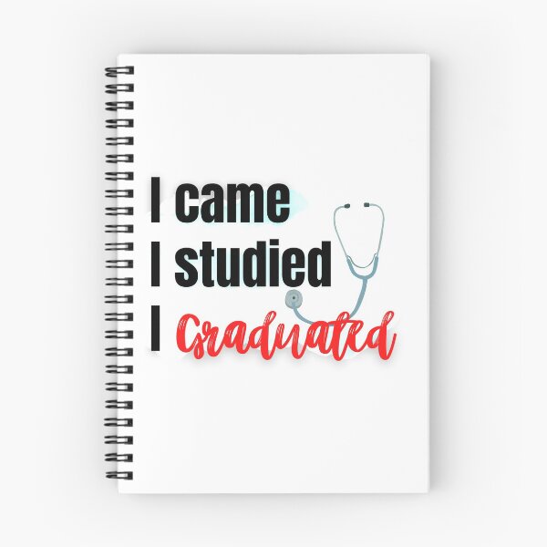 Item preview, I Came I Studied I Graduated - Red and Black designed and sold by mhicks23.