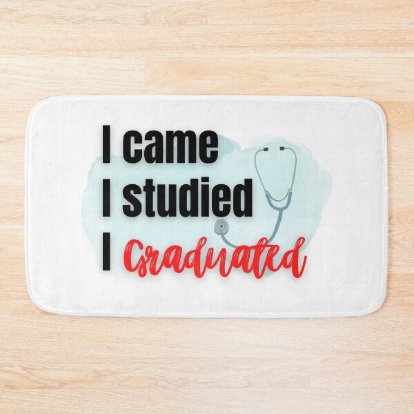 Item preview, I Came I Studied I Graduated - Red and Black designed and sold by mhicks23.