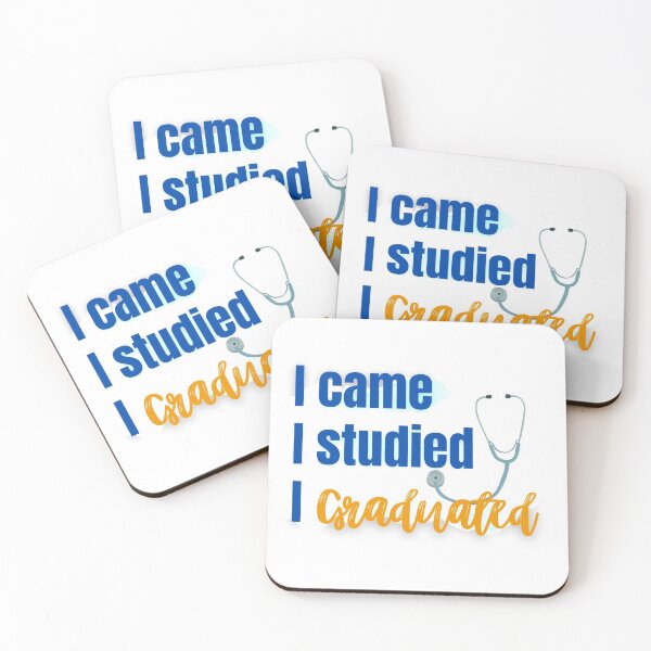 Item preview, I Came I Studied I Graduated - Blue and Gold designed and sold by mhicks23.