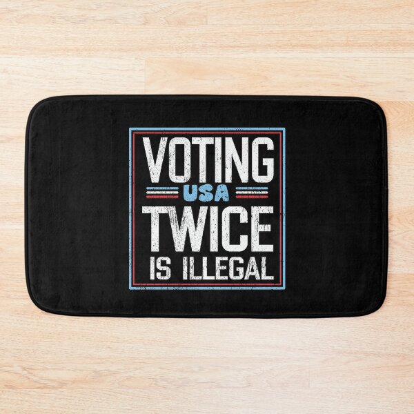 Item preview, Voteing Twice is illegal shirt designed and sold by Grimbart.