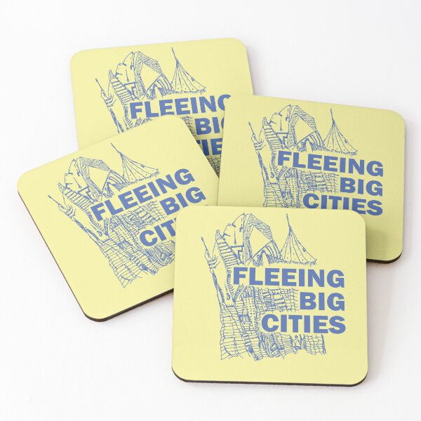 Item preview, Blue Fleeing Big Cities designed and sold by Chubuter.